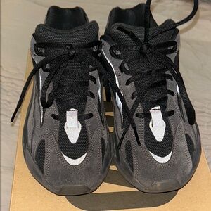 Adidas Black and Gray Chunky Sneakers